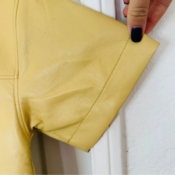 Aritzia Babaton Frances Vegan Leather Button Down Shirt Jacket - Picture 12 of 14